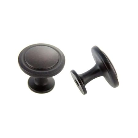 Crown 1-1/4" Deco Cabinet Knob Oil Rubbed Bronze Finish CHK8096010B